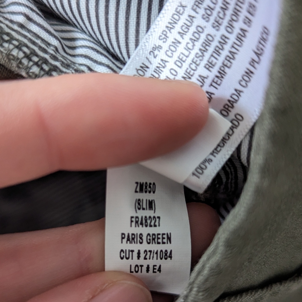 🥳3 for $20🥳 Goodfellow & Co Men's Classic Slim Green Chinos - Picture 4 of 6